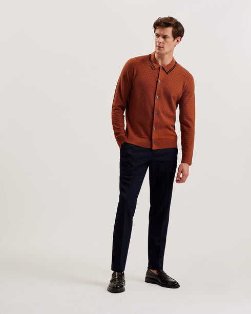 RODEN-Knitwear-Ls Button Through T Stitch Shi- Ted Baker Romania